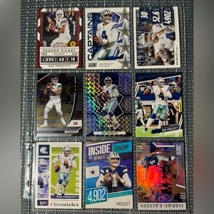 🏈 Dak Prescott Dallas Cowboys NFL  Football Sports Trading Cards, Qty…